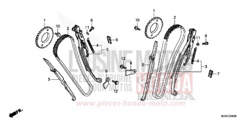 CATENA DISTRIBUZIONE VT750C2SE di 2014